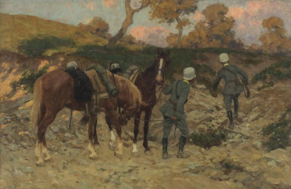 I soldati austriaci di pattuglia